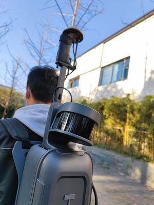 120 متر المدى باليد / حقيبة الظهر 3D LiDAR HiSLAM لبناء قياس الواجهة