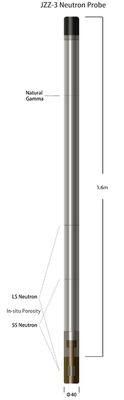 كاشف النيوترون الحراري He-3 نطاق 1 - 60000cps مع تصميم مصدر ضعيف
