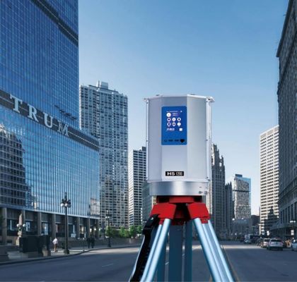 ماسحات ليزر أرضية عالية الدقة بطول 1.2 كم HS1200 500 كيلو هرتز PRR